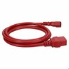 Add-On Addon 5Ft C14 To C19 14Awg 100-250V Red Power Extension Cable ADD-C142C1914AWG5FTRD